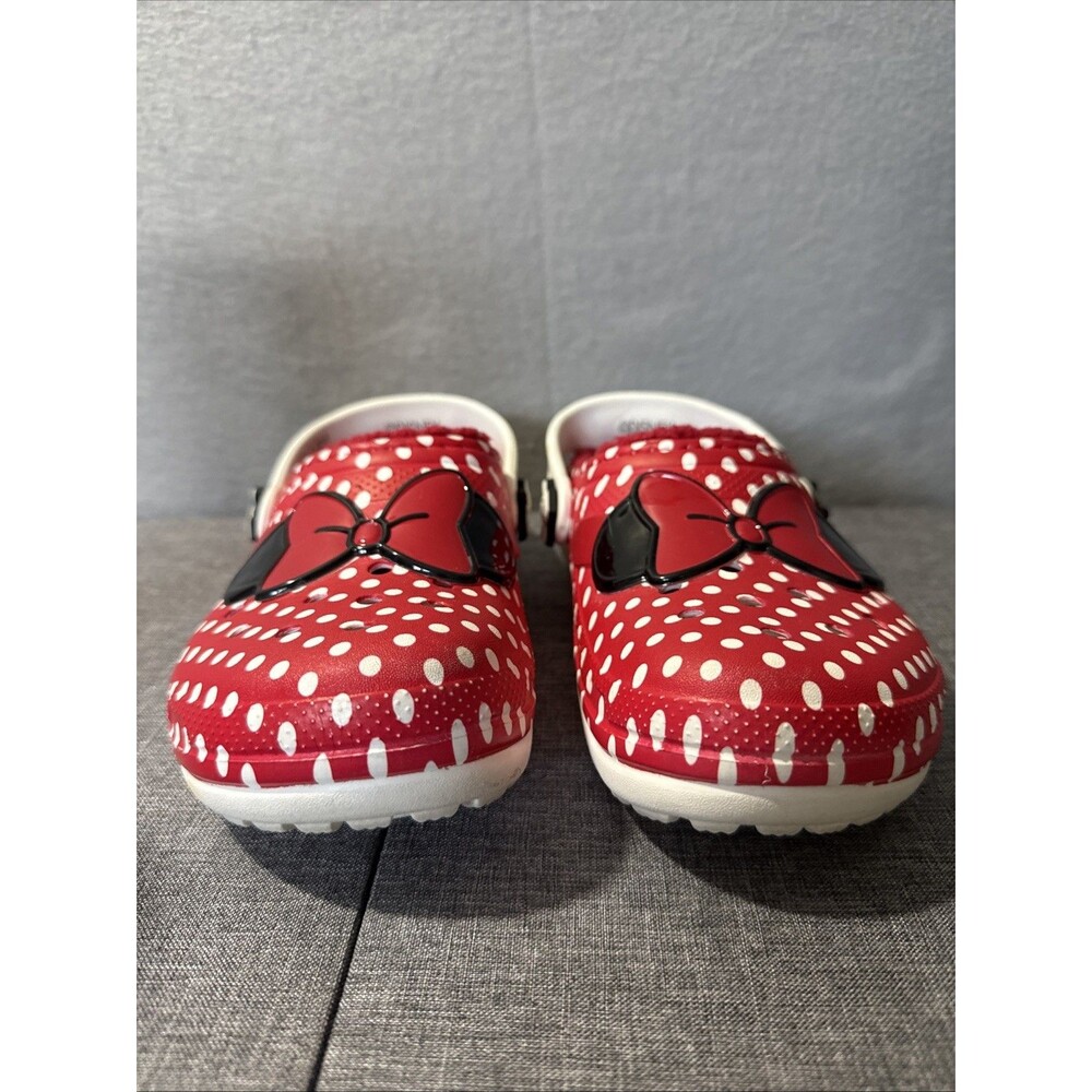 Crocs Classic Disney Minnie Mouse Fleece Lined Clogs Kids J3 - Picture 3 of 10